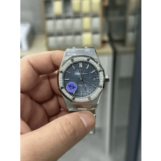 AUDEMARS PIGUET  오데마피게 로얄오크 37MM 청판 다이얼 다이아베젤 15451