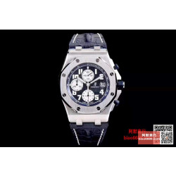 AUDEMARS PIGUET  오데마피게 로얄오크 오프쇼어 블루 레더스트랩