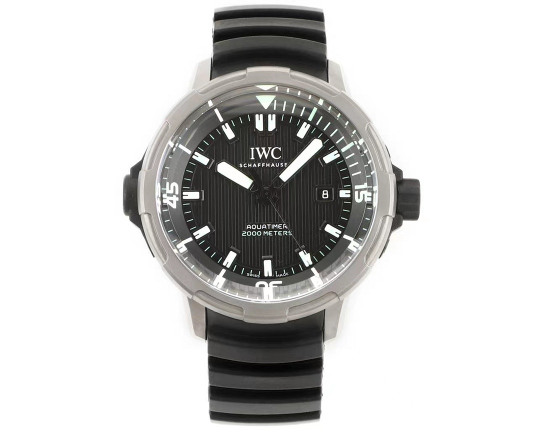 IWC 아이더블유씨  아쿠아타이머 티타늄 블랙/화이트 다이얼