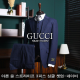 GUCCI 구찌 아론 울 스트라이프 3피스 싱글 셋업