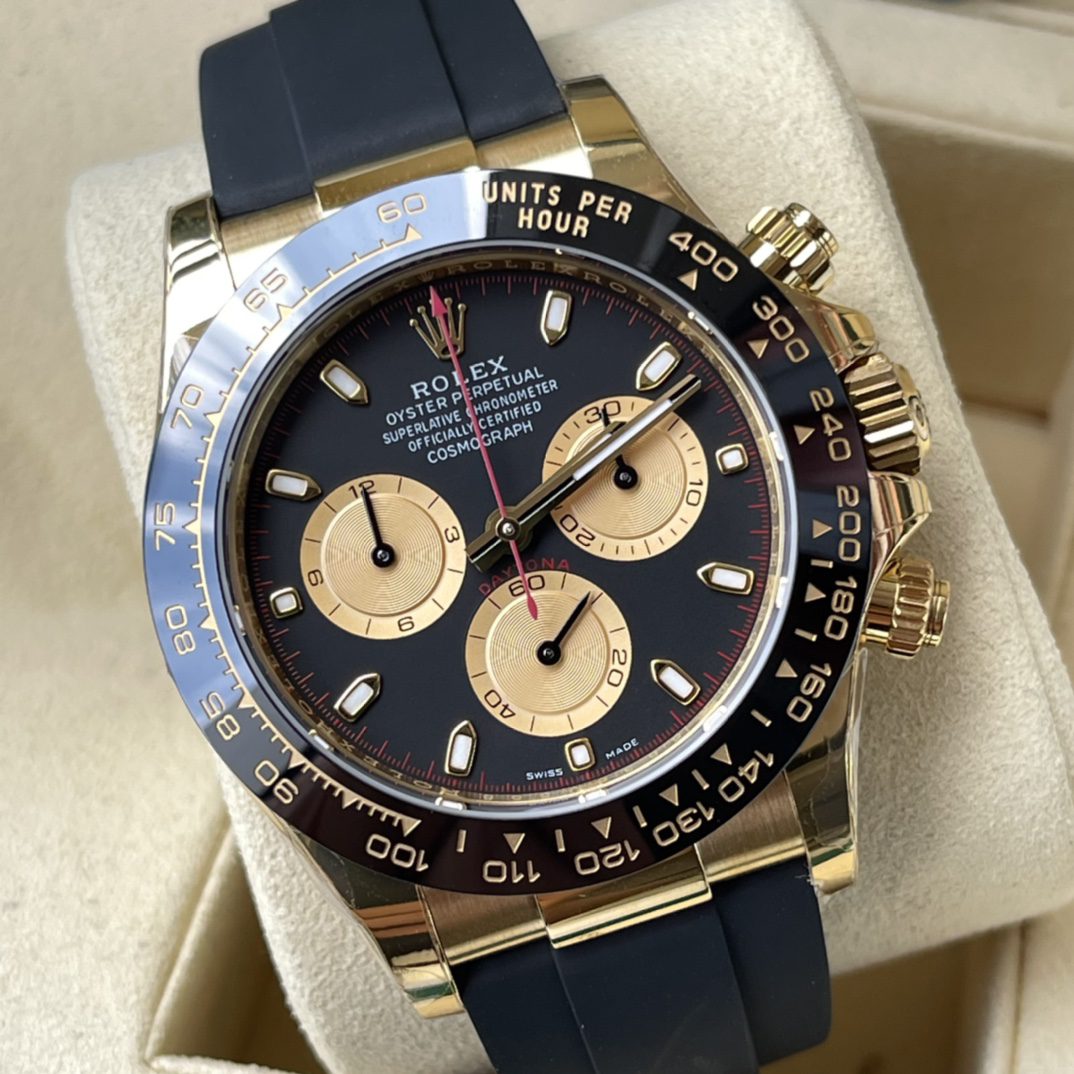 ROLEX 로렉스 데이토나 옐골 금통 블랙 다이얼 116518-0048