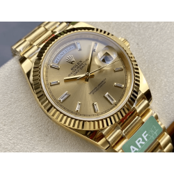 ROLEX 로렉스 데이데이트 샴폐인 다이아 다이얼 옐로우골드 10P 40mm