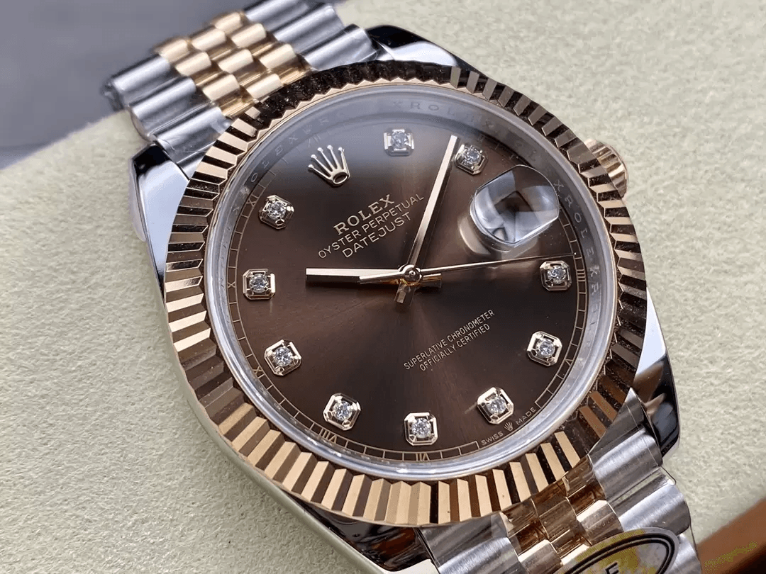 ROLEX 로렉스 데이저스트 브라운 10P 다이얼 쥬빌레 41mm