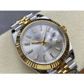 ROLEX 로렉스 데이저스트 실버 다이얼 콤비 쥬빌레 41mm