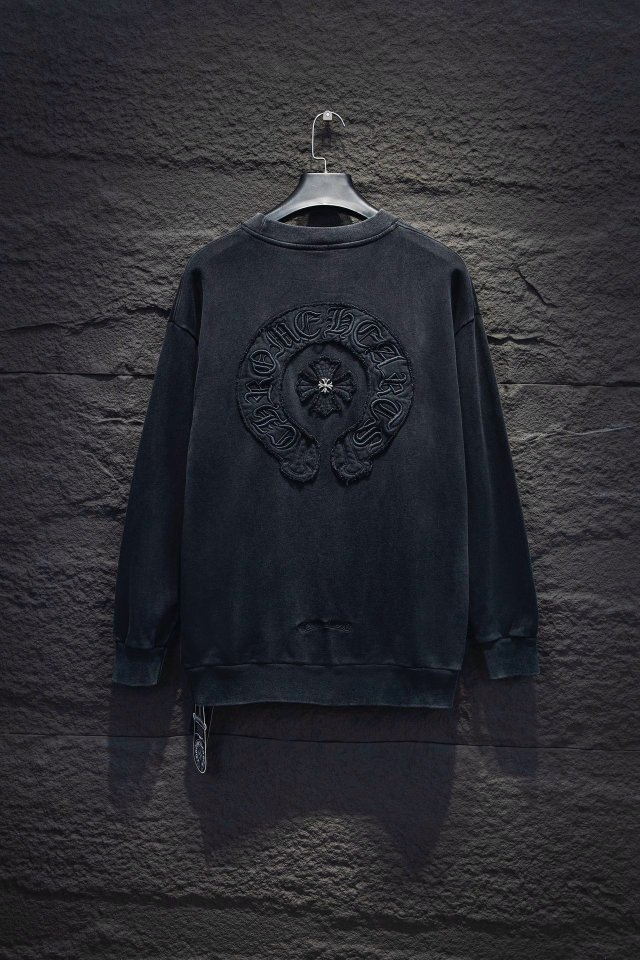 CHROME HEARTS 크롬하츠 피그먼트 더티 덧뎀 고중량 맨투맨