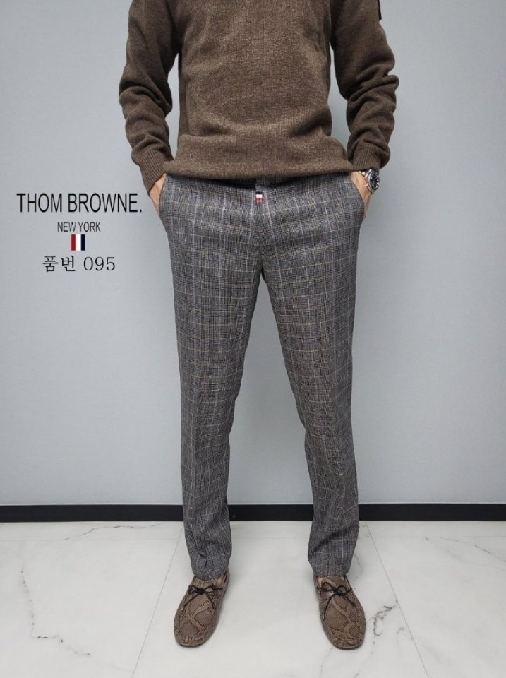 THOM BROWNE 톰브라운 체크 슬렉스