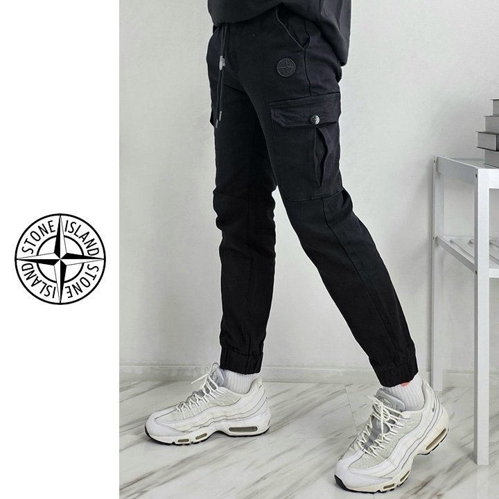 STONE ISLAND 스톤아일랜드 기모 스카터 카고 조거 팬츠 2COLOR