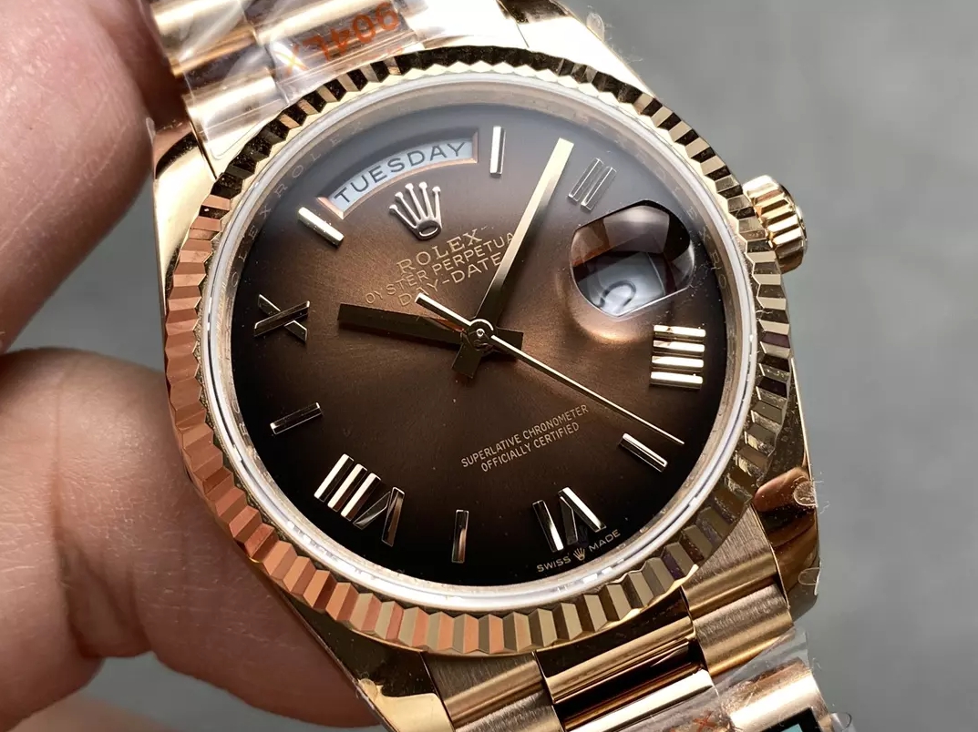 ROLEX 로렉스 데이데이트 데이데이트 브라운 다이얼 로즈골드 금통 36mm