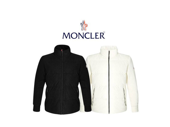 MONCLER 몽클레어 코듀로이 덕다운 니트 패딩