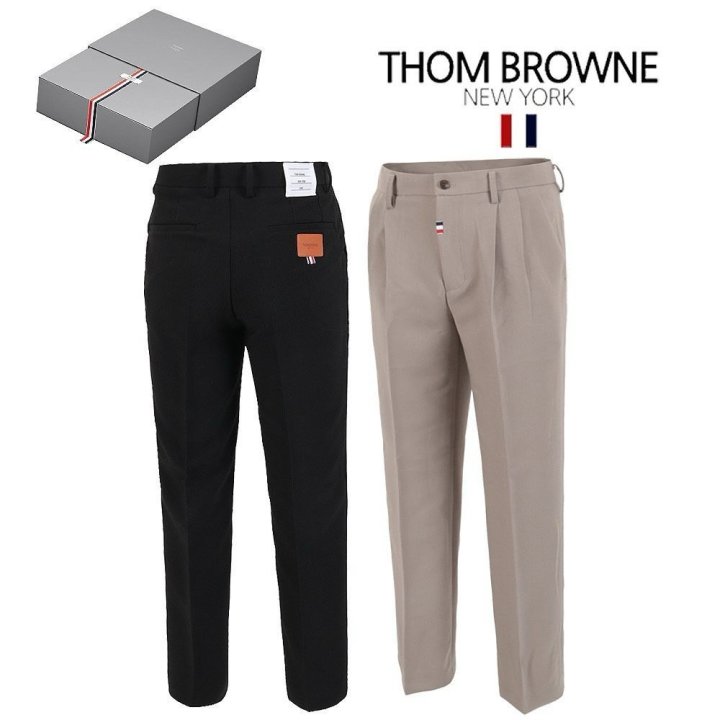 THOM BROWNE 톰브라운 세미 와이드 슬랙스