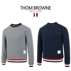 THOM BROWNE 톰브라운 3색 로고 니트