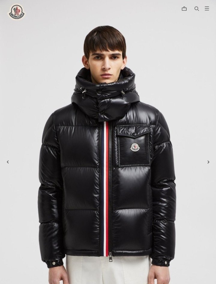 MONCLER 몽클레어 블랙 몽벨리아르 다운 재킷