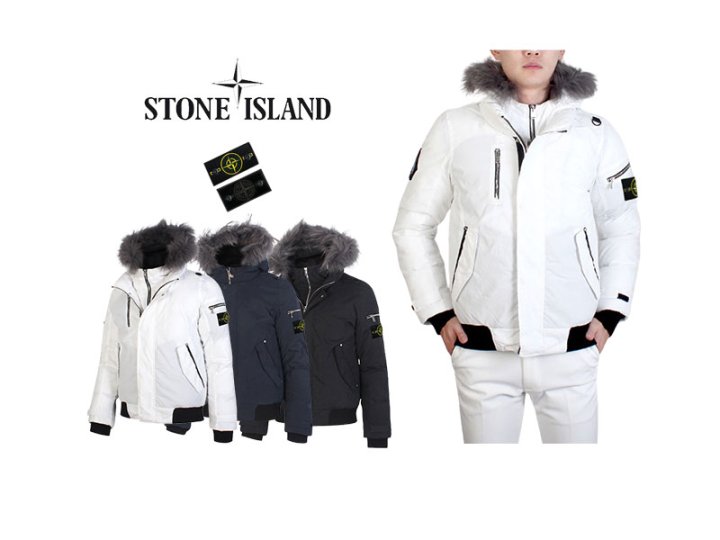 STONE ISLAND 스톤아일랜드 라쿤 숏 패딩