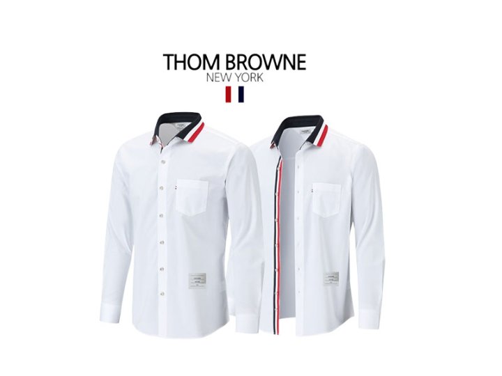 THOM BROWNE 톰브라운 카라 포인트 수입 고급 셔츠