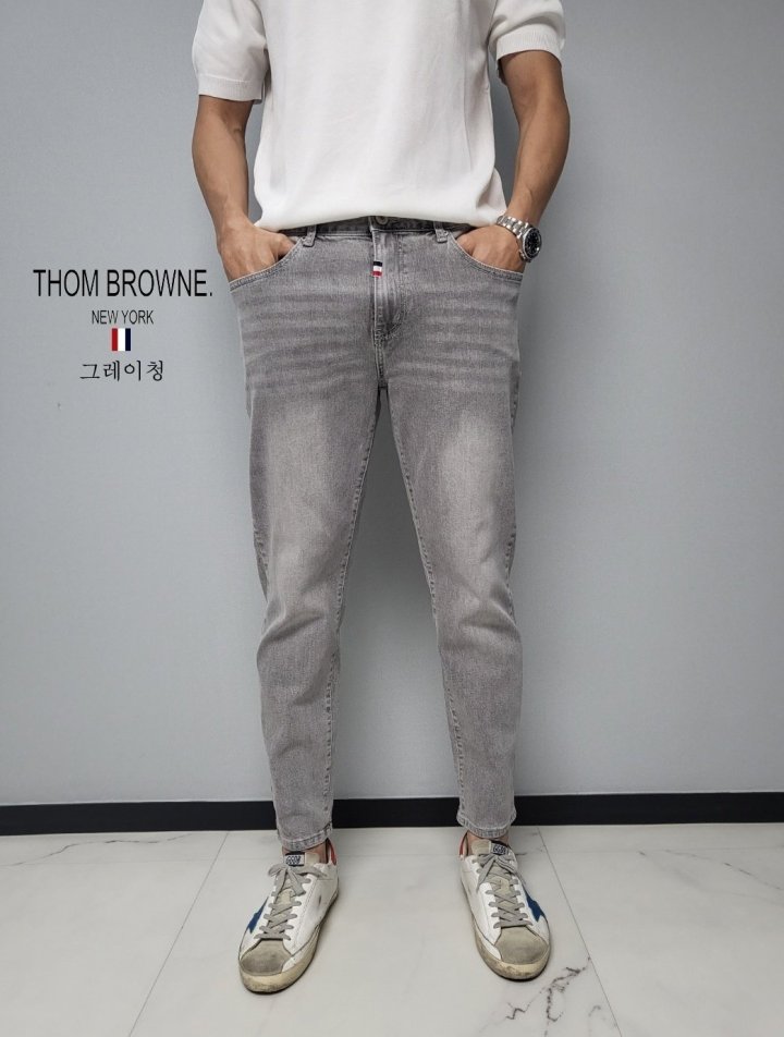 THOM BROWNE 톰브라운 스판 청바지