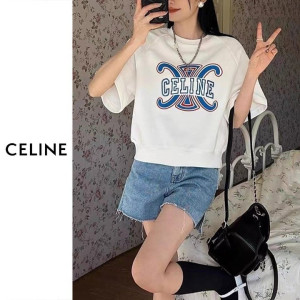 ●7월 판매 2위● CELINE 셀린느 멀티컬러 5부 맨투맨 3COLOR