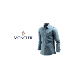 MONCLER 몽클레어 빈티지 데님 세미 슬림 셔츠