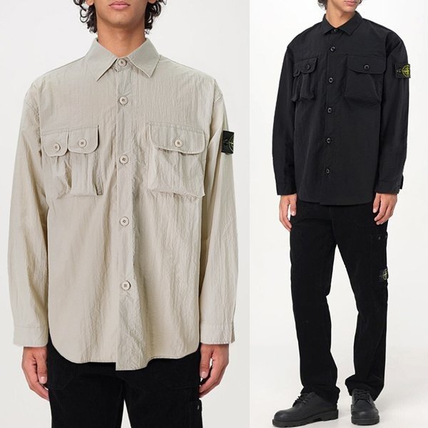 STONE ISLAND 스톤아일랜드 포켓포인트 윈드셔츠