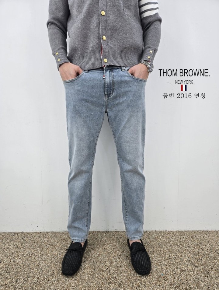 THOM BROWNE 톰브라운 슬림 청바지