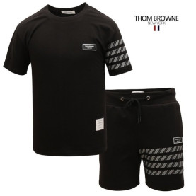 THOM BROWNE 톰브라운 4바 반팔 & 반바지 세트