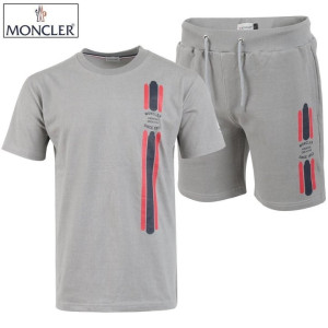 MONCLER 몽클레어 피그먼트 삼선 나염 반팔 & 반바지 세트