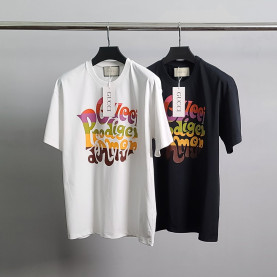 GUCCI 구찌 컬러 아모르 라운드 반팔티