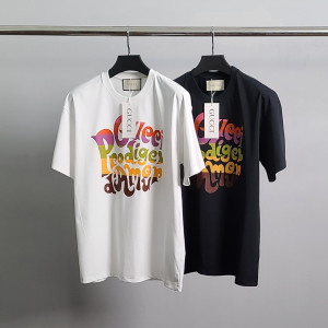 GUCCI 구찌 컬러 아모르 라운드 반팔티