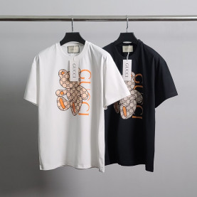 GUCCI 구찌 자가드 베어 라운드 반팔티