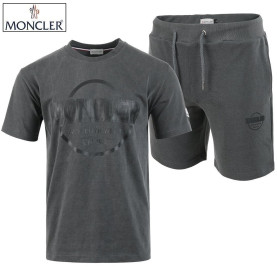 MONCLER 몽클레어 피그먼트 블랙 나염 반팔 & 반바지 세트