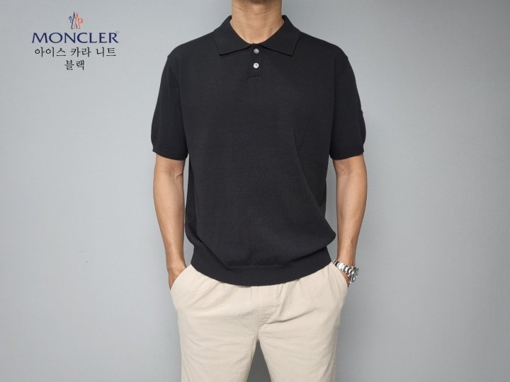 MONCLER 몽클레어 아이스 카라 니트 반팔 5COLOR