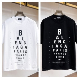 BALENCIAGA 발렌시아가 레터링 숫자프리트 반팔