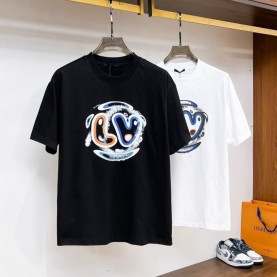LOUIS VUITTON 루이비통 레터링 나염 반팔
