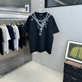 CHROME HEARTS 크롬하츠 목걸이 워싱자수 반팔