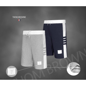 THOM BROWNE 톰브라운 클래식 루프백 4바 스웨트 하프팬츠